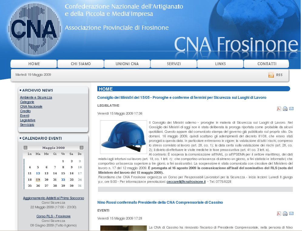 Featured image for “Nuovo sito Internet CNA Frosinone”