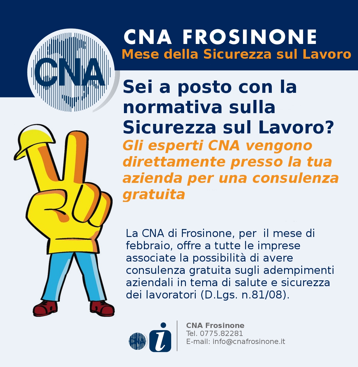 Featured image for “Sicurezza sul Lavoro – A febbraio sopralluogo gratuito per le imprese associate”