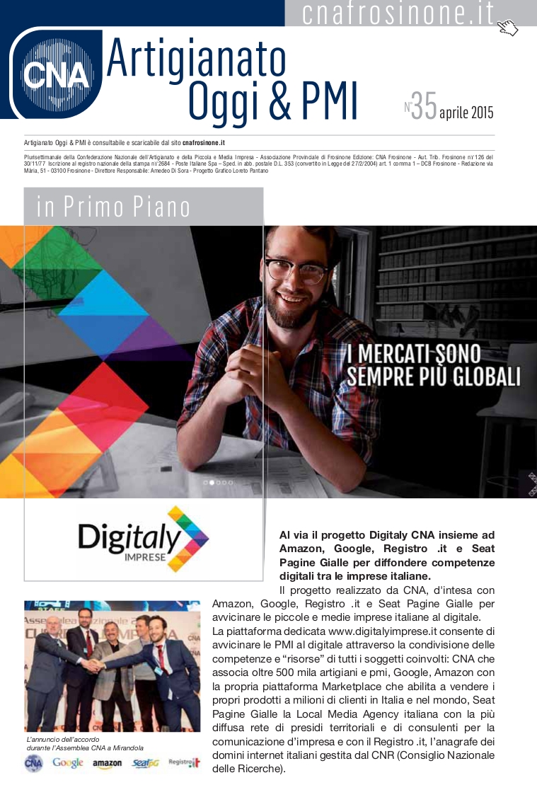 Featured image for “Artigianato&PMI Oggi – Pubblicato il numero di Aprile”