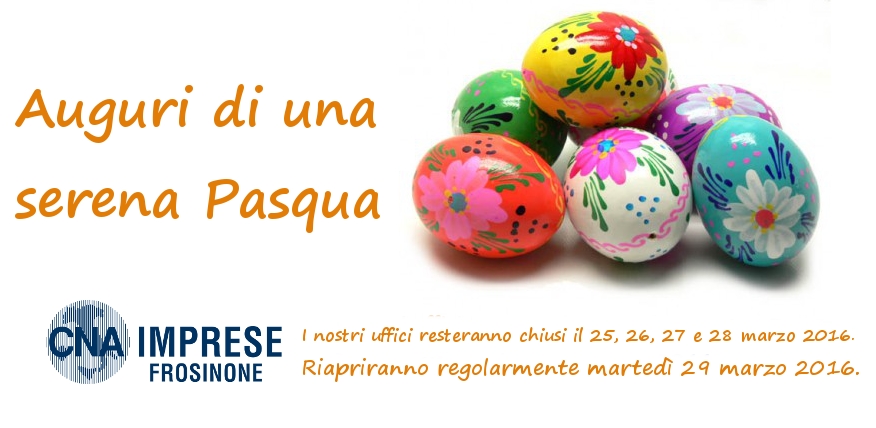 Featured image for “Buona Pasqua 2016 – Chiusura uffici”