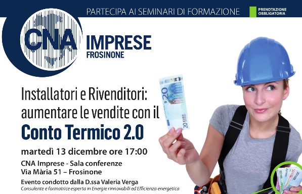 Featured image for “Seminario. Installatori e Rivenditori, aumentare le vendite con il Conto Termico 2.0”
