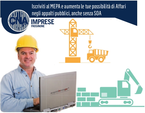 Featured image for “Edilizia. Iscriviti al MEPA e aumenta le tue possibilità di Affari negli appalti pubblici”