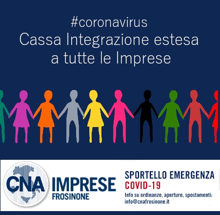 Featured image for “Coronavirus. Cassa Integrazione estesa a tutte le Imprese”