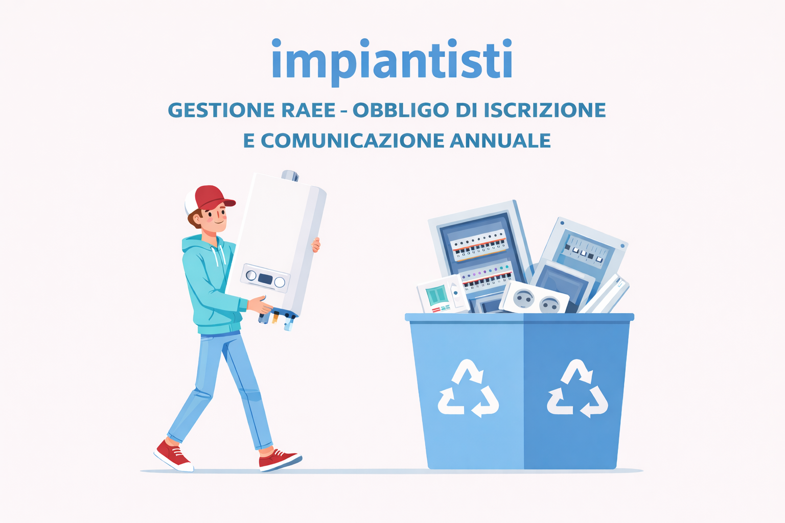 Featured image for “Impiantisti – GESTIONE RAEE: OBBLIGO DI ISCRIZIONE e COMUNICAZIONE ANNUALE”