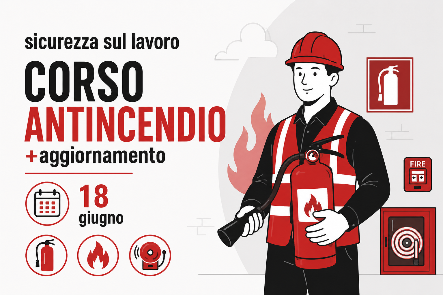 Featured image for “Corso Antincendio a Frosinone: 18 giugno 2026”