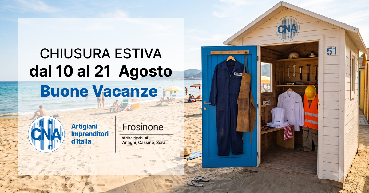Featured image for “Chiusura Estiva Uffici dal 10 al 21 agosto”