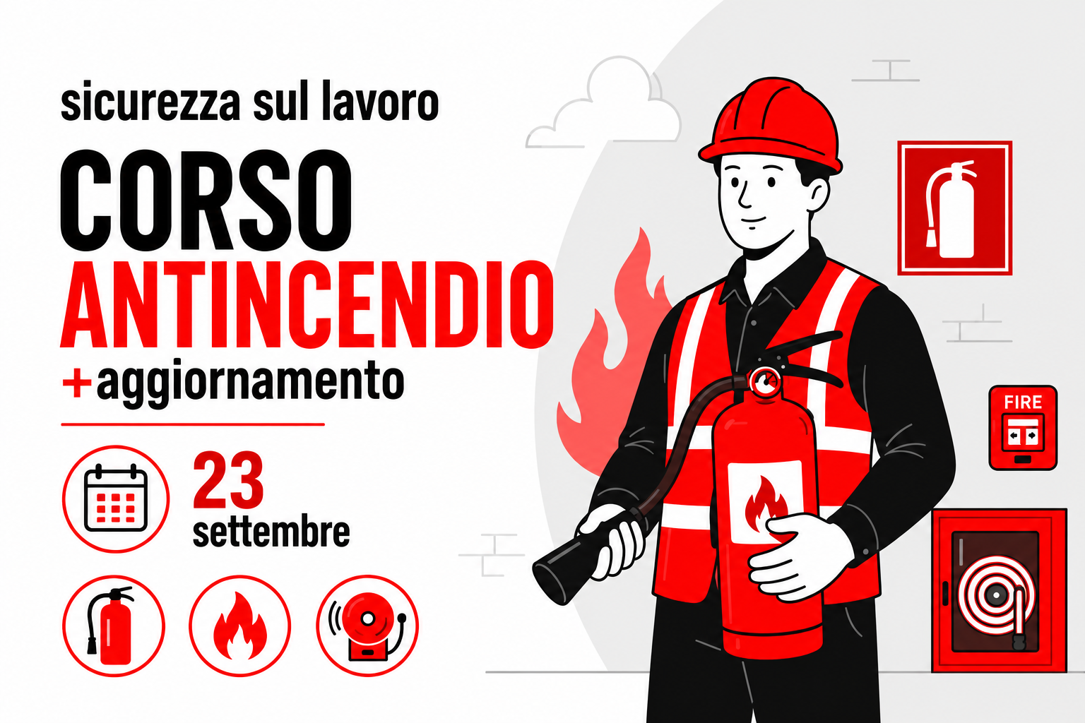 Featured image for “Corso Antincendio a Frosinone: 23 settembre 2026”